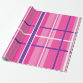 Klassisches rosa Buffalo Kariertes Wrapping Paper Geschenkpapier (Ungerollt)