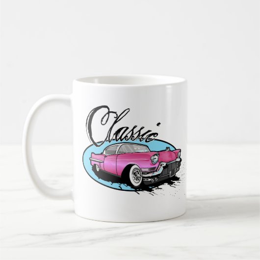 Klassisches rosa Cadillac Kaffeetasse (Links)