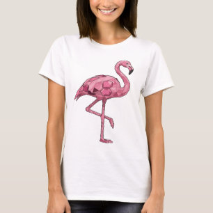 Klassisches rosa FLAMINGO künstlerisches Motiv T-Shirt