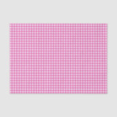 Klassisches rosa Gingham Seidenpapier (Vorderseite)