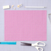 Klassisches rosa Gingham Seidenpapier (Handwerk)