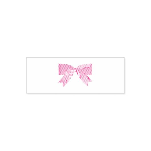 Klassisches rosa Schleifendesign Permastempel (Design)