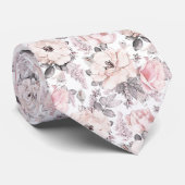 Klassisches rosa u. graues Muster Krawatte (Gerollt)