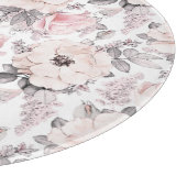 Klassisches rosa u. graues Muster Schneidebrett (Ecke)