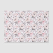 Klassisches rosa u. graues Muster Seidenpapier (Vorderseite)