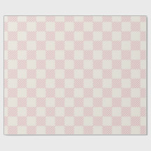 Klassisches rosa und cremefarbenes diagonales Sche