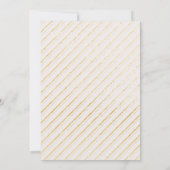 Klassisches Rosa- und Goldrahmen-Foto Save the Dat Date (Rückseite)