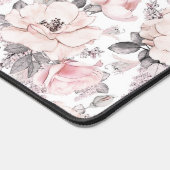 Klassisches rosa und graues Muster Schreibtischunterlage (Ecke)