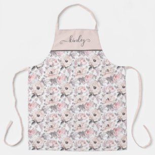 Klassisches rosa und graues Muster Schürze