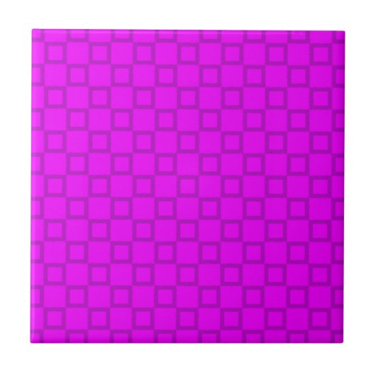 Klassisches Rosa und lila Tile Fliese (Vorderseite)