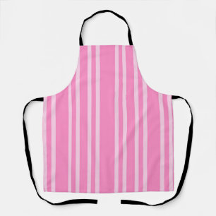Klassisches Rosa-Weiß-Streifenmuster Schürze