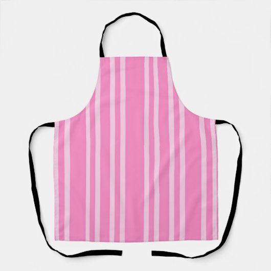 Klassisches Rosa-Weiß-Streifenmuster Schürze (Vorderseite)