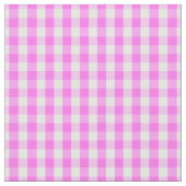 Klassisches rosa weißes Gingham-Karo-Muster Stoff (Nahaufnahme)