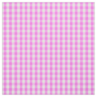 Klassisches rosa weißes Gingham-Karo-Muster Stoff