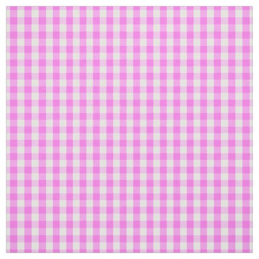 Klassisches rosa weißes Gingham-Karo-Muster Stoff (Muster)