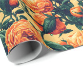 Klassisches Rose-Minimalistisch-Wrapping-Papier Geschenkpapier (Rolleneckpunkt)