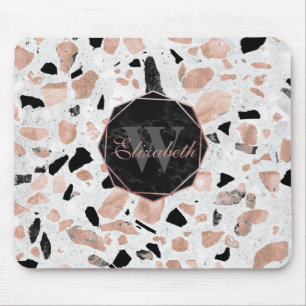 Klassisches Roségold-vintage-Marmor-abstractes Ter Mousepad