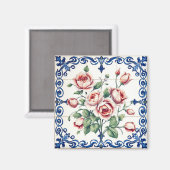 klassisches Rosenbouquet-Magnet Magnet (Vorderseite/Rückseite)