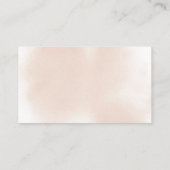 Klassisches Rosenstapel mit rosa Rose Diaper Begleitkarte (Rückseite)