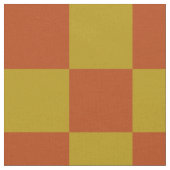 Klassisches Rost- und Gold-Checkerboard-Muster Stoff (Nahaufnahme)