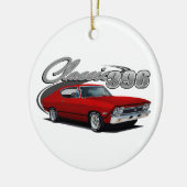 Klassisches Rot 396 Keramik Ornament (Links)