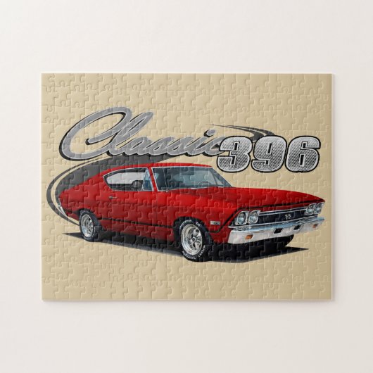 Klassisches Rot 396 Puzzle (Horizontal)