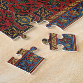 Klassisches Rot-Blau-Muster, Persisches Teppichmus Puzzle (Seite)