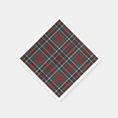 Klassisches Rot-Dunkelblau-Grün-Karomuster Serviette (Ecke)
