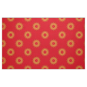 Klassisches Rot-Gelb-Dekorationsmuster Stoff (Fat Quarter (45,7 x 55,9 cm))