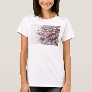 Klassisches Rot LOVE SPARKLES Slogan T-Shirt