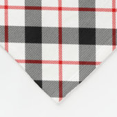 Klassisches Rot Schwarz und Weiß Kariert Fleece Bl (Ecke)