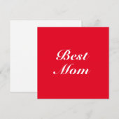 Klassisches Rot-Script mit eleganter Mama (Vorne/Hinten)