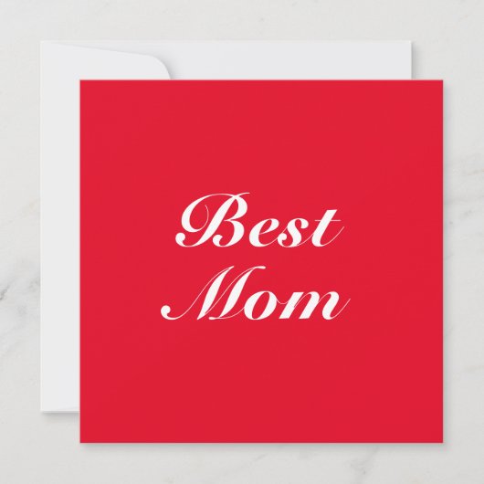 Klassisches Rot-Script mit eleganter Mama (Vorderseite)