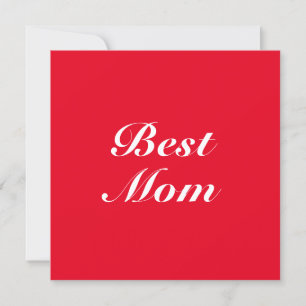 Klassisches Rot-Script mit eleganter Mama