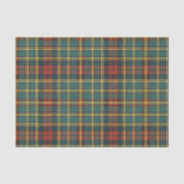 Klassisches Rot- und Grün-Schottisch-Tartan-Karo-M Seidenpapier