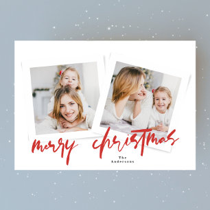 Klassisches Rot & Weiß Weihnachten Multi-Foto