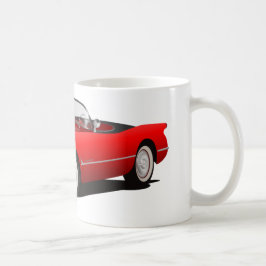 Klassisches Rotes Auto Kaffeetasse