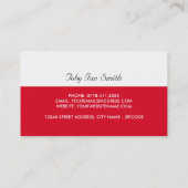 Klassisches Rotes Auto, Mechanik Visitenkarte (Rückseite)