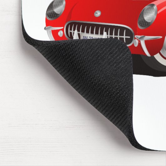 Klassisches Rotes Auto Mousepad (Ecke)