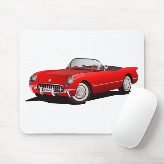 Klassisches Rotes Auto Mousepad (Mit Mouse)