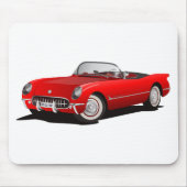 Klassisches Rotes Auto Mousepad (Vorne)