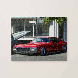 Klassisches rotes Auto Puzzle