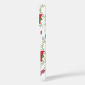 Klassisches rotes Blumen- und Paisleymuster iPhone Case-Mate iPhone Hülle (Rückseite / Links)