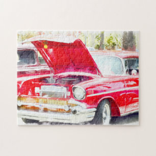 Klassisches rotes Chevy-Puzzle Puzzle