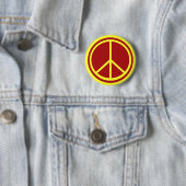 Klassisches rotes Friedenszeichen Button (Beispiel)