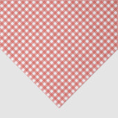 Klassisches rotes Gingham-Weihnachten Seidenpapier (Ausschnitt)