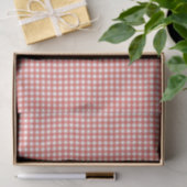 Klassisches rotes Gingham-Weihnachten Seidenpapier (Geschenk)
