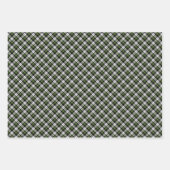 Klassisches Rotes Grün Schwarz-weiß Gingham Geschenkpapier Set (Vorderseite 3)