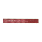 Klassisches rotes Houndstooth Frohe Weihnachten (Person)
