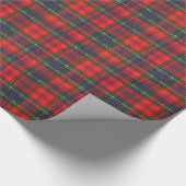 Klassisches rotes kariertes geschenkpapier (Ecke)